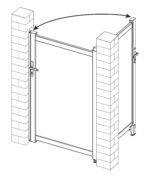Bránka G21 Reno 100x176 cm pravá, antracitová – Obrázok 10