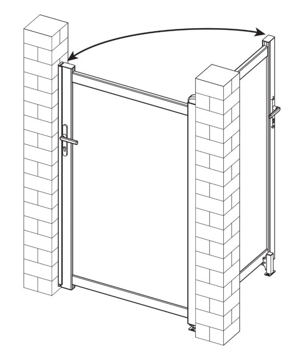 Bránka G21 Reno 100x176 cm pravá, antracitová – Obrázok 10