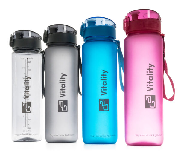 Fľaša G21 na pitie, 1000 ml, ružová-zmrznutá – Obrázok 7