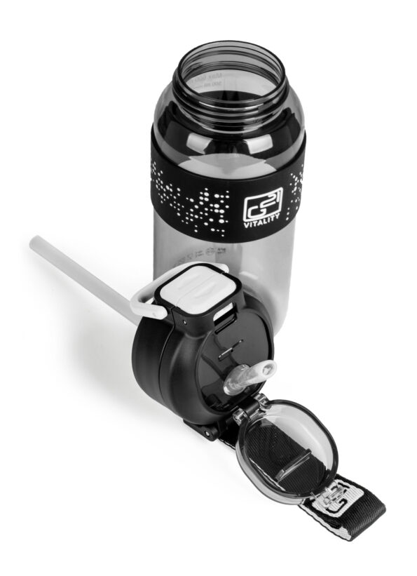 Fľaša G21 na pitie 600 ml 2v1, sivá – Obrázok 6