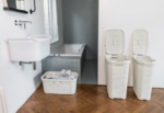 Kôš na bielizeň Curver Style 40L krémovo biely – Obrázok 2