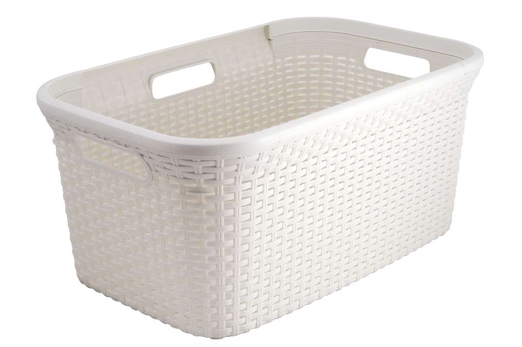 Kos-na-bielizen-Curver-Style-45L-kremovo-biely Kôš na bielizeň Curver Style 45L krémovo biely – Obrázok 1