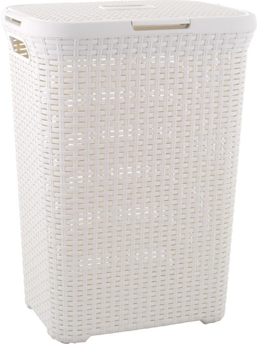 Kos-na-bielizen-Curver-Style-60L-kremovo-biely Kôš na bielizeň Curver Style 60L krémovo biely – Obrázok 1