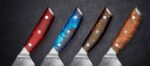 Nôž Dellinger Santoku Blue 170 mm Resin Future – Obrázok 9