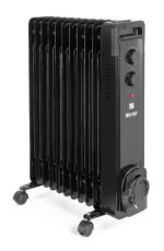 Olejový radiátor G21 Merapi čierny, 11 rebier, 2500 W