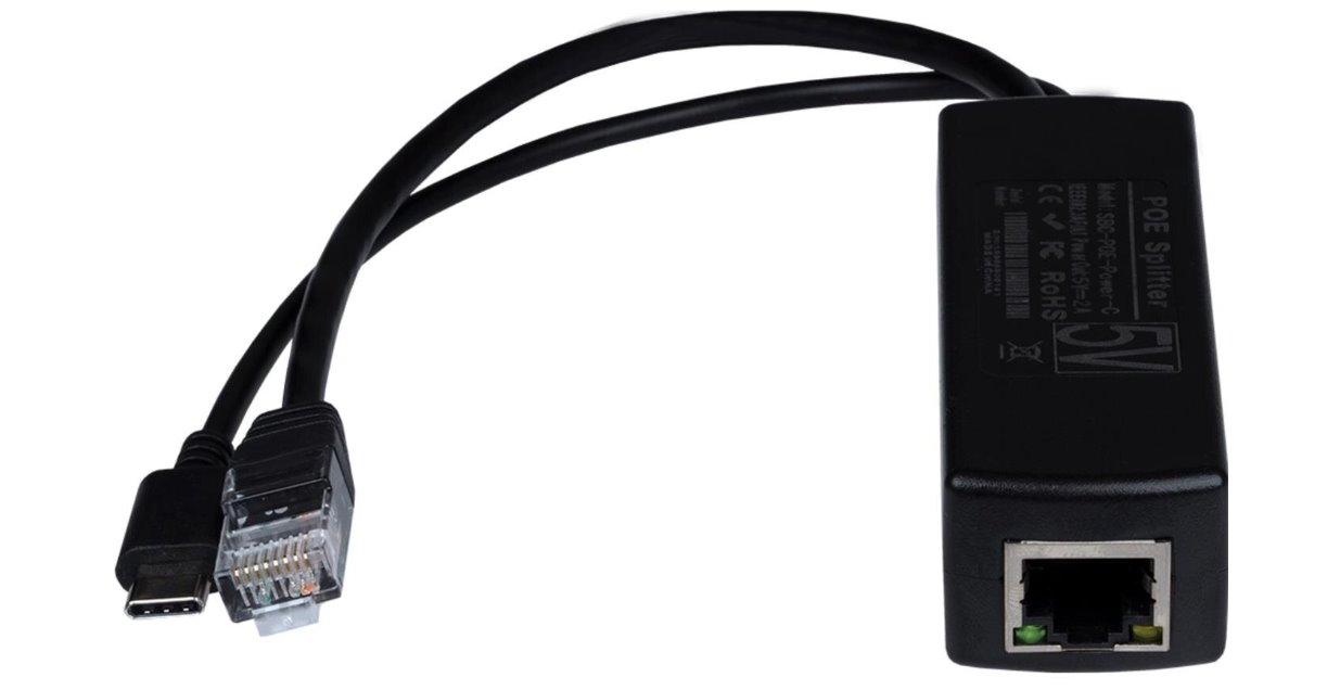POE-JOY-IT-Power-over-Ethernet-USB-C-adapter-5V2A POE JOY-IT Power over Ethernet USB-C adaptér, 5V/2A – Obrázok 1