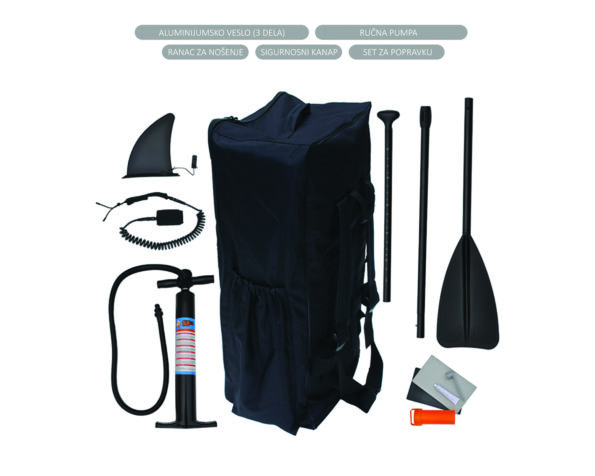 Paddleboard Capriolo Blue C PRO 335 x 83x 15 cm, 150 kg – Obrázok 2
