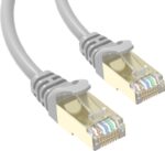 Patch kábel Conexpro STP, CAT6A, 2m, sivý