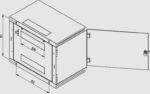 Rack Triton 19" jednodílný 18U/400mm prosklené dveře, šedý – Obrázok 2