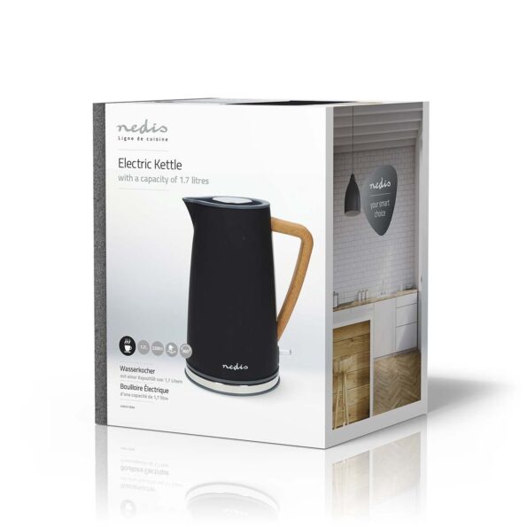 Rýchlovarná kanvica Nedis KAWK510EBK Soft-Touch, čierna – Obrázok 9