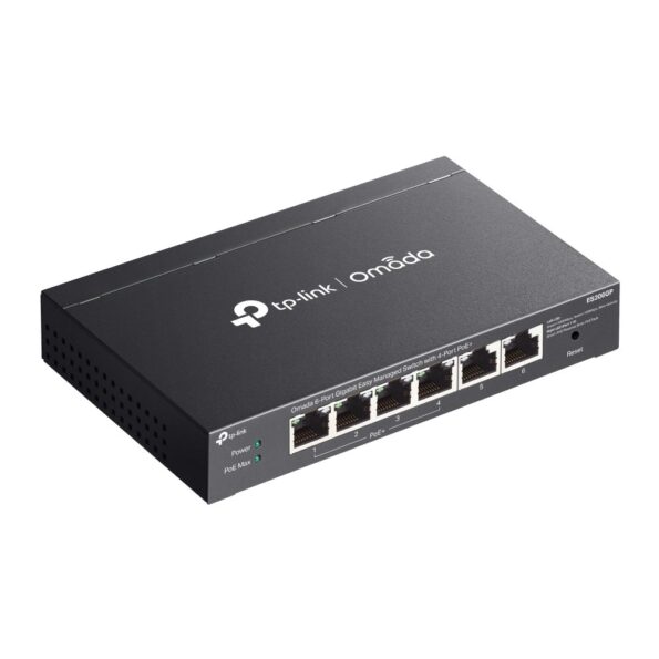 Switch TP-Link ES206GP 2x GLan, 4x GLan s PoE+, 65W, Omáda SDN – Obrázok 4