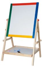 Tabuľa Woody -natur rám s poličkou, 65 cm