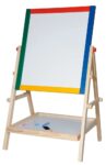 Tabuľa Woody -natur rám s poličkou, 65 cm