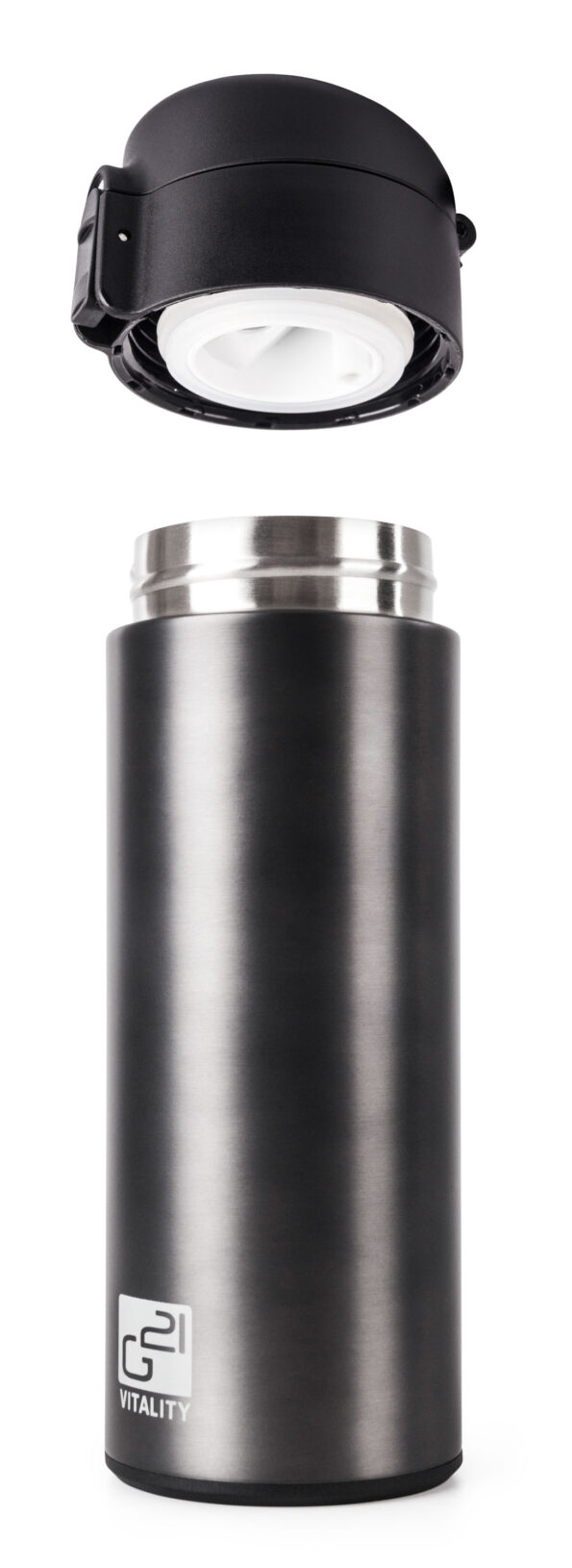 Termoska G21 na pitie, 350 ml, oceľovo šedá – Obrázok 4