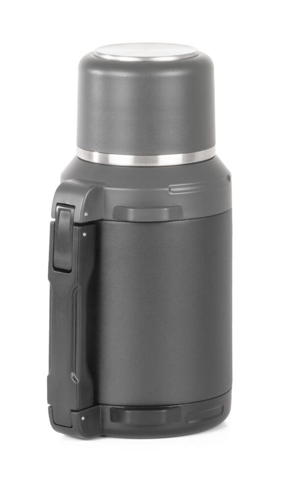 Termoska G21 nerezová 1200 ml, čierno-sivá – Obrázok 2