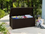 Záhradný box Keter Rockwood 570 L hnedý – Obrázok 2