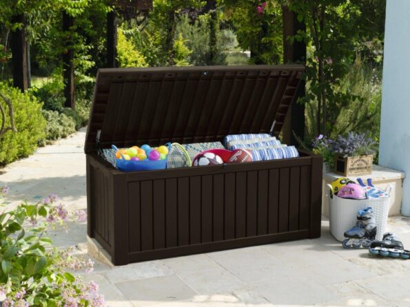 Záhradný box Keter Rockwood 570 L hnedý – Obrázok 2