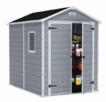 Záhradný domček Keter MANOR 6 x 8 DD šedý / biely – Obrázok 2
