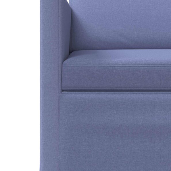vidaXL Sada pohoviek 2 pcs Modrá džínovina Látka – Obrázok 5