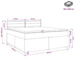 vidaXL Posteľ boxspring s matracom Krémová 180 x 200 cm Látka – Obrázok 10