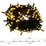vidaXL Umelý štíhly vianočný stromček s vianočnou guľou 180 cm 300 LED – Obrázok 13