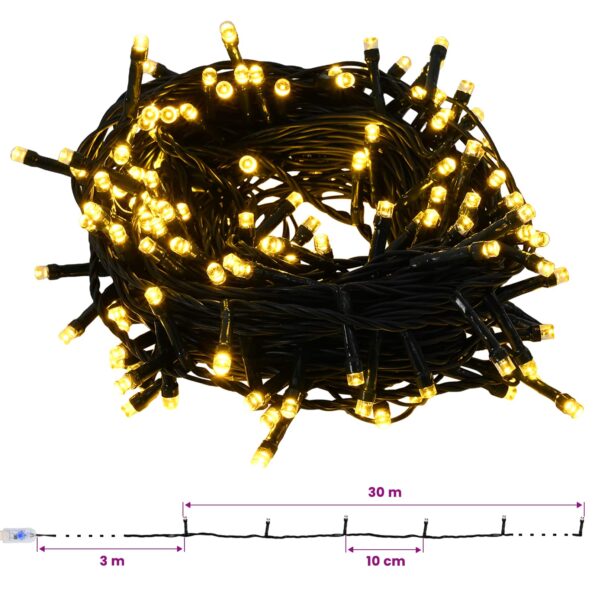 vidaXL Umelý štíhly vianočný stromček s vianočnou guľou 180 cm 300 LED – Obrázok 13