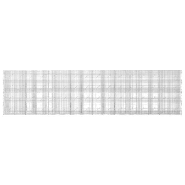 vidaXL Gabión s drôtom 5 mm a sieťou 5x5 cm 800x10x200 cm – Obrázok 3