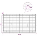 vidaXL Gabión s drôtom 5 mm a sieťou 5x10 cm 100x30x50 cm – Obrázok 6