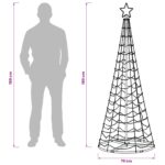 vidaXL Špirálový LED vianočný stromček s podstavcom EKENAS 180 cm – Obrázok 6