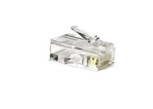 Konektor-RJ45-UTP-8p8c-Cat-5e-drat-50micron Konektor RJ45 UTP 8p8c, Cat 5e, drát, 50micron – Obrázok 1